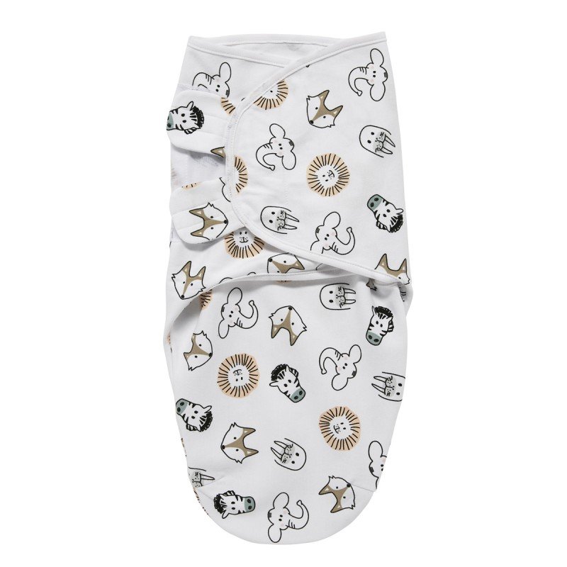 SWADDLE TOG 1.0 0-3m ME-ANIMAL MULTICOLOUR