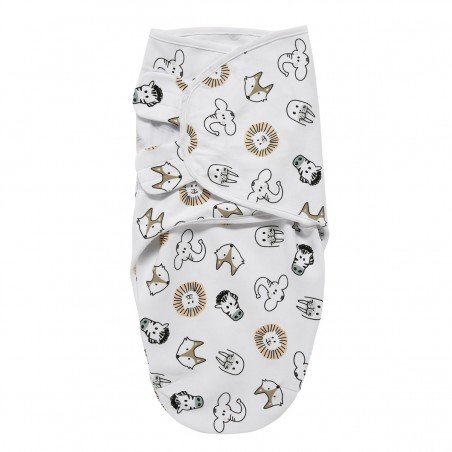 SWADDLE TOG 1.0 0-3m ME-ANIMAL MULTICOLOUR