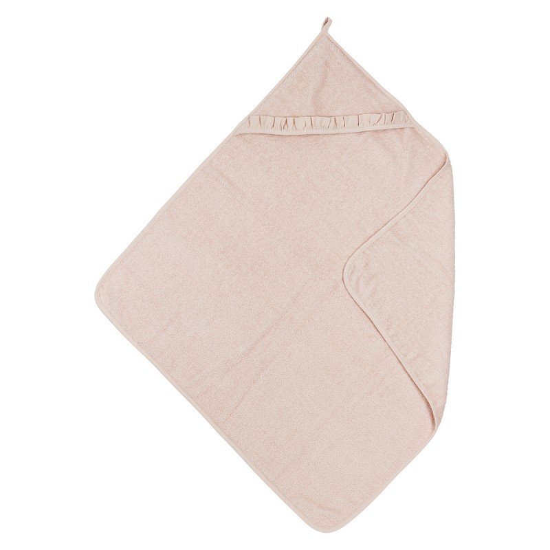 RUFFLE BATHCAPE 80x80 CM ME-TERRY SOFT PINK