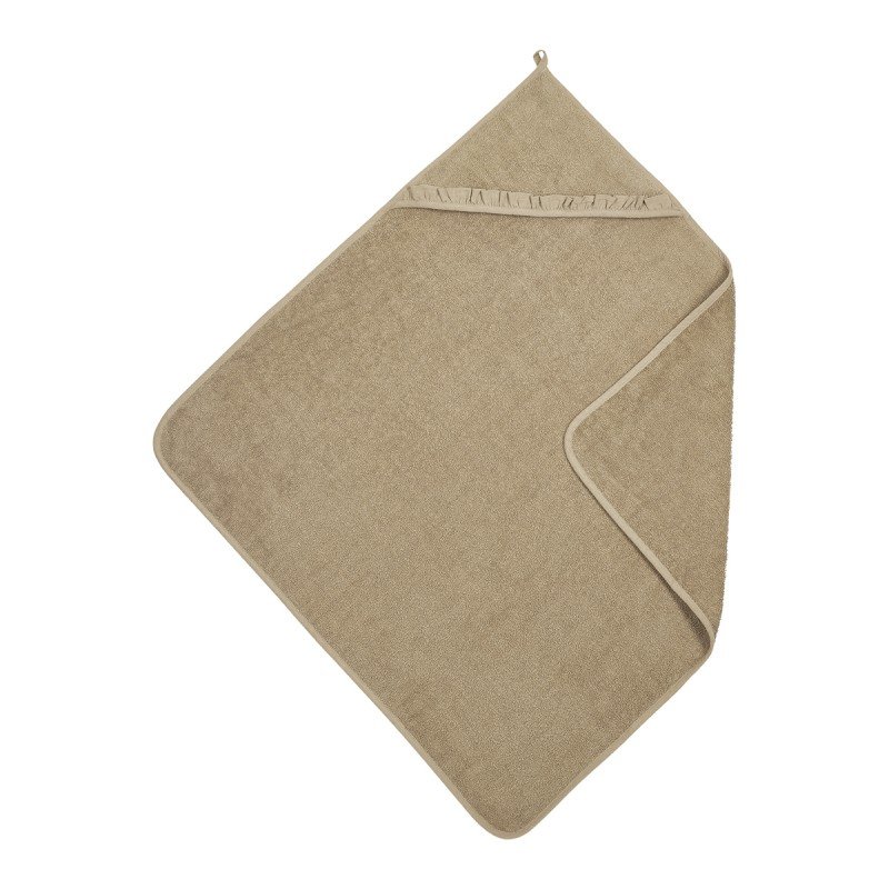 RUFFLE BATHCAPE 80x80 CM ME-TERRY TAUPE