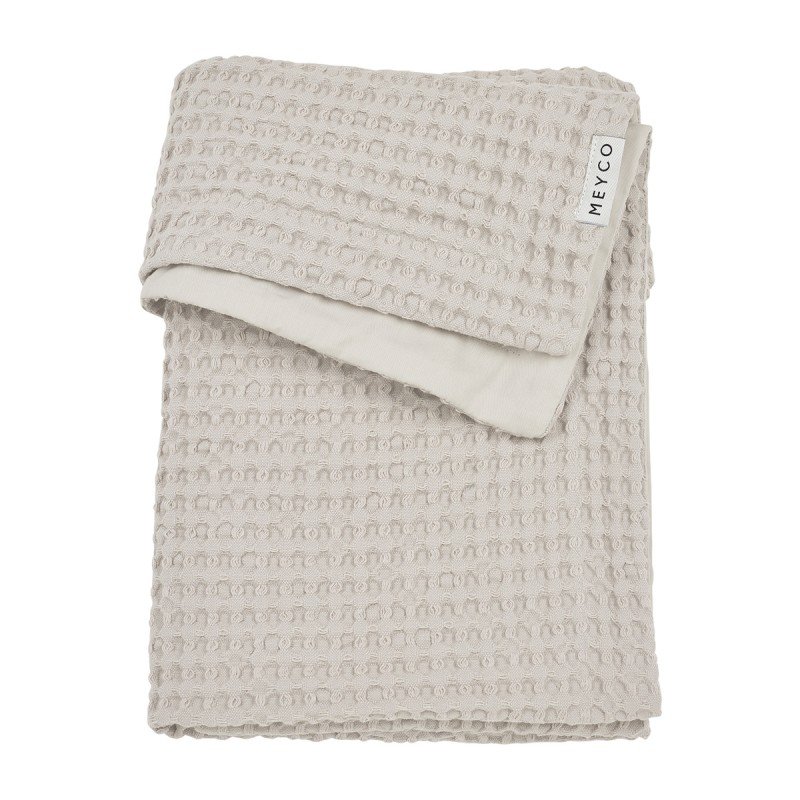 WAFFLE COTT.BLANKET CRIB TOG 1 75x100 CM ME-WAFFLE GREIGE