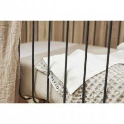 WAFFLE COTT.BLANKET CRIB TOG 1 75x100 CM ME-WAFFLE GREIGE