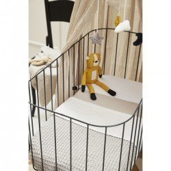 WAFFLE COTT.BLANKET CRIB TOG 1 75x100 CM ME-WAFFLE GREIGE