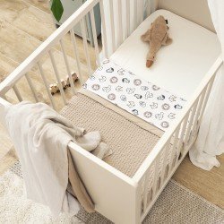 WAFFLE COTT.BLANKET CRIB TOG 1 75x100 CM ME-WAFFLE SAND