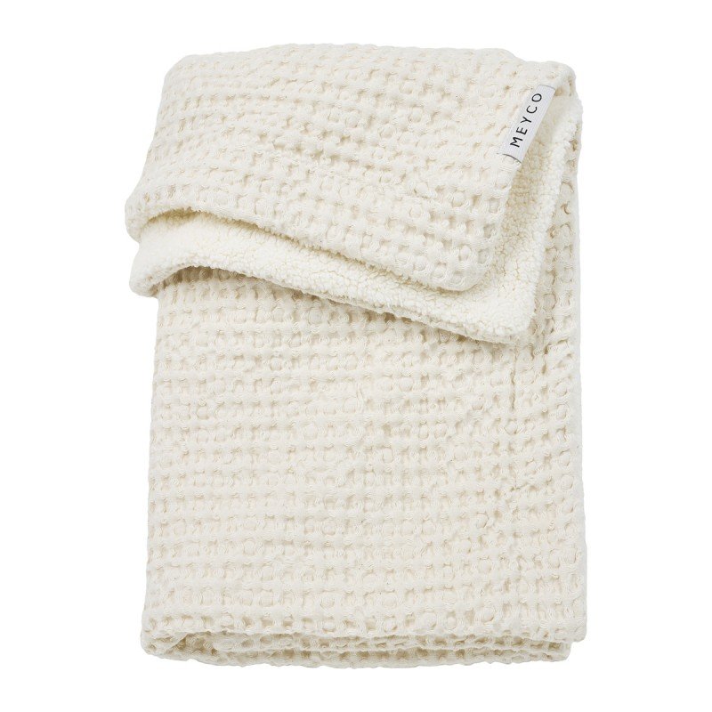 W.COTT.BLANKET TEDDY CRIB TOG2 75x100 CM ME-WAFFLE NATURE