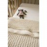 W.COTT.BLANKET TEDDY CRIB TOG2 75x100 CM ME-WAFFLE NATURE