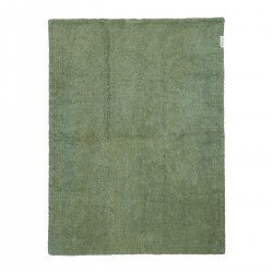 W.COTT.BLANKET TEDDY CRIB TOG2 75x100 CM ME-WAFFLE OLIVE GREEN