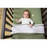 W.COTT.BLANKET TEDDY CRIB TOG2 75x100 CM ME-WAFFLE OLIVE GREEN