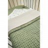 W.COTT.BLANKET TEDDY CRIB TOG2 75x100 CM ME-WAFFLE OLIVE GREEN