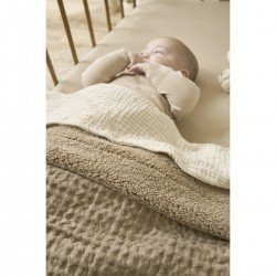 MANTA MINICUNA MOUFFLON TOG 2 75x100 CM ME-WAFFLE TAUPE