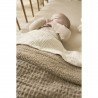 W.COTT.BLANKET TEDDY CRIB TOG2 75x100 CM ME-WAFFLE TAUPE