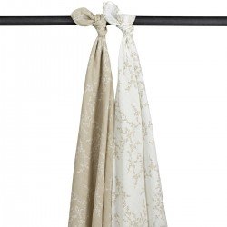 MUSLIN SWADDLES 2-PACK 120x120 CM ME-BRANCHES SAND