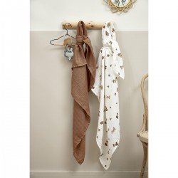 MUSLIN SWADDLES 2-PACK 120x120 CM ME-FOREST ANIMALS TOFFEE
