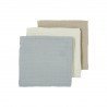 MUSLIN SWADDLES P.WASH. 2 PACK 120x120 CM ME-UNI LIGHT GREY/SAND