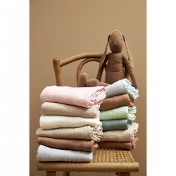 MUSLIN SWADDLES P.WASH. 2 PACK 120x120 CM ME-UNI LIGHT GREY/SAND