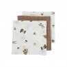 MUSELINA MEDIANA PACK DE 3 70x70 CM ME-FOREST ANIMALS TOFFEE