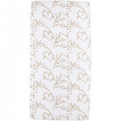 JERSEY FITTED SHEET COT BED 60x120 CM ME-BRANCHES SAND