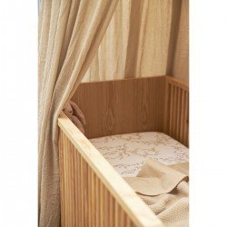 SABANA BAJERA AJUST.CUNA 60 60x120 CM ME-BRANCHES SAND