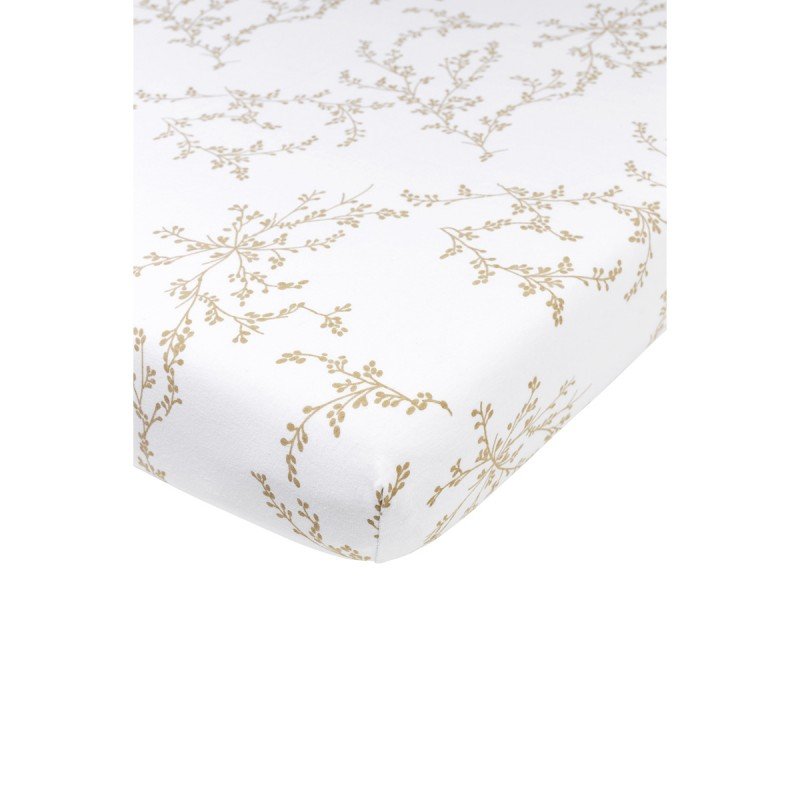 JERSEY FITTED SHEET FOR CRIB 40x80/90 CM ME-BRANCHES SAND
