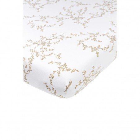 JERSEY FITTED SHEET FOR CRIB 40x80/90 CM ME-BRANCHES SAND