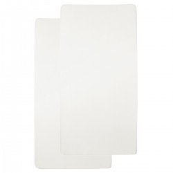 JERSEY F.SHEET COT BED 2 PACK 60x120 CM ME-UNI OFF WHITE