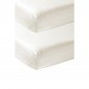 JERSEY F.SHEET COT BED 2 PACK 60x120 CM ME-UNI OFF WHITE