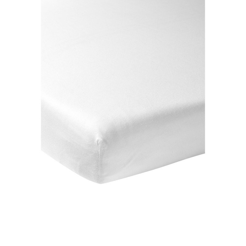 JERSEY FITTED SHEET CO-SLEEPER 50x90 CM ME-UNI WHITE