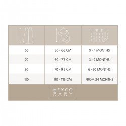 KNIT.SLEEP.B W.DET.SLE.TOG 2.5 110 CM ME-FOREST ANIMALS SAND
