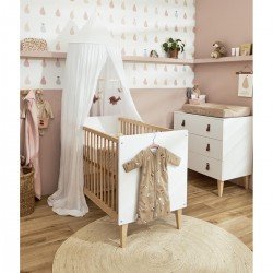 KNIT.SLEEP.B W.DET.SLE.TOG 2.5 90 CM ME-FOREST ANIMALS SAND