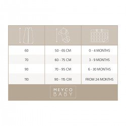 MUSLIN SLEEP.BAG SLEEV.TOG 0.3 70 CM ME-DOTS SAND