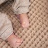 W.COTT.BLANKET TEDDY CRIB TOG2 75x100 CM ME-WAFFLE SAND