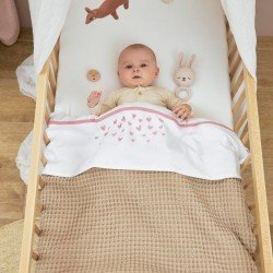 W.COTT.BLANKET TEDDY CRIB TOG2 75x100 CM ME-WAFFLE SAND