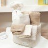 MUSELINA LAVADA MED PACK DE 3 70x70 CM ME-UNI S.SAND/GREIGE/TAUPE