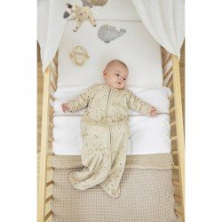 RIB.KNIT SLEEP.B W/SLE TOG 1.0 110 CM ME-RIB MINI SPOT SAND MELANGE