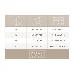 SACO DORMIR S/M CANALÉ TOG 0.3 90 CM ME-RIB MINI SPOT SAND MELANGE