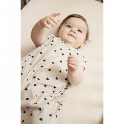 SACO DORMIR S/M PUNTO TOG 0.3 110 CM ME-SWEET HEART SOFT SAND/BLACK