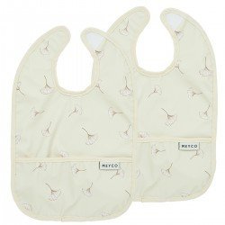 PACK 2 BABEROS PU CUADRADOS 24x33 CM ME-GINGKO MULTICOLOUR