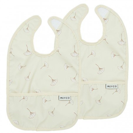 SQUARE PU BIBS 2 PACK 24x33 CM ME-GINGKO MULTICOLOUR