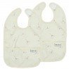 SQUARE PU BIBS 2 PACK 24x33 CM ME-GINGKO MULTICOLOUR