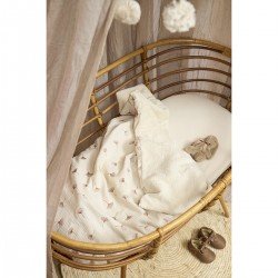 CRIB BED BLANKET PRE-W. MUSLIN 75x100 CM ME-GINGKO MULTICOLOUR