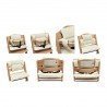 HIGHCHAIR CUSHION 29x27x8 CM ME-GINGKO MULTICOLOUR