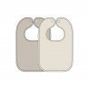 PACK 2 BABEROS RIZO CUADRADOS 27x43 CM ME-POPCORN NATUREL/S.SAND