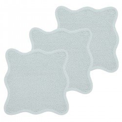 PACK 3 TOALLAS FACIALES 30x30 CM ME-TERRY WAVY GREY BLUE