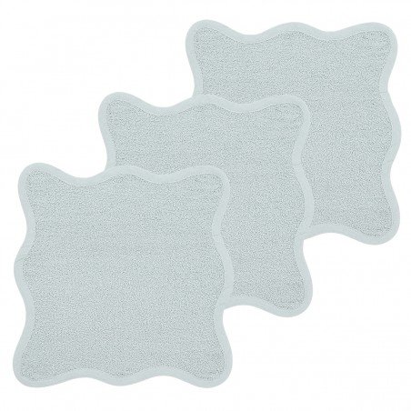 FACECLOTH 3 PACK 30x30 CM ME-TERRY WAVY GREY BLUE