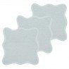PACK 3 TOALLAS FACIALES 30x30 CM ME-TERRY WAVY GREY BLUE