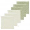 FACECLOTH 6-PACK 30x30 CM ME-POPCORN NATUREL/S.OLIVE