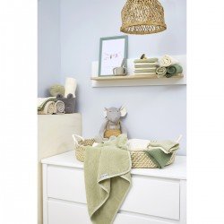 MUSLIN SWADDLES P.WASH. 2 PACK 120x120 CM ME-UNI NATUREL/S.OLIVE