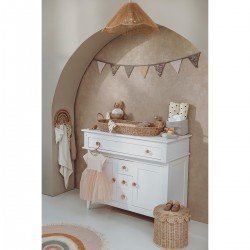 MUSELINA LAVADA GDE PACK DE 2 120x120 CM ME-SWEET HEART SOFT SAND/BLACK