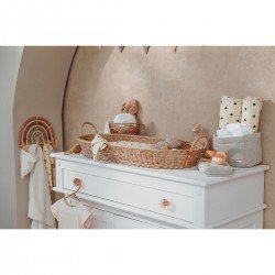 MUSELINA LAVADA GDE PACK DE 2 120x120 CM ME-SWEET HEART SOFT SAND/BLACK