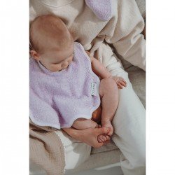 PACK 2 BABEROS RIZO OVALADOS 25x34 CM ME-TERRY WAVY SOFT LAVENDER